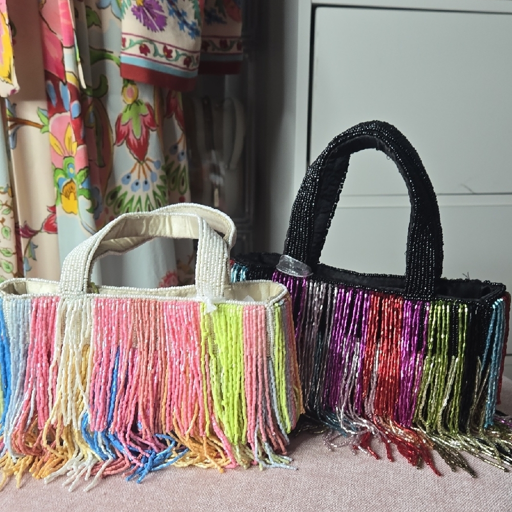 NWT Beaded India Bag